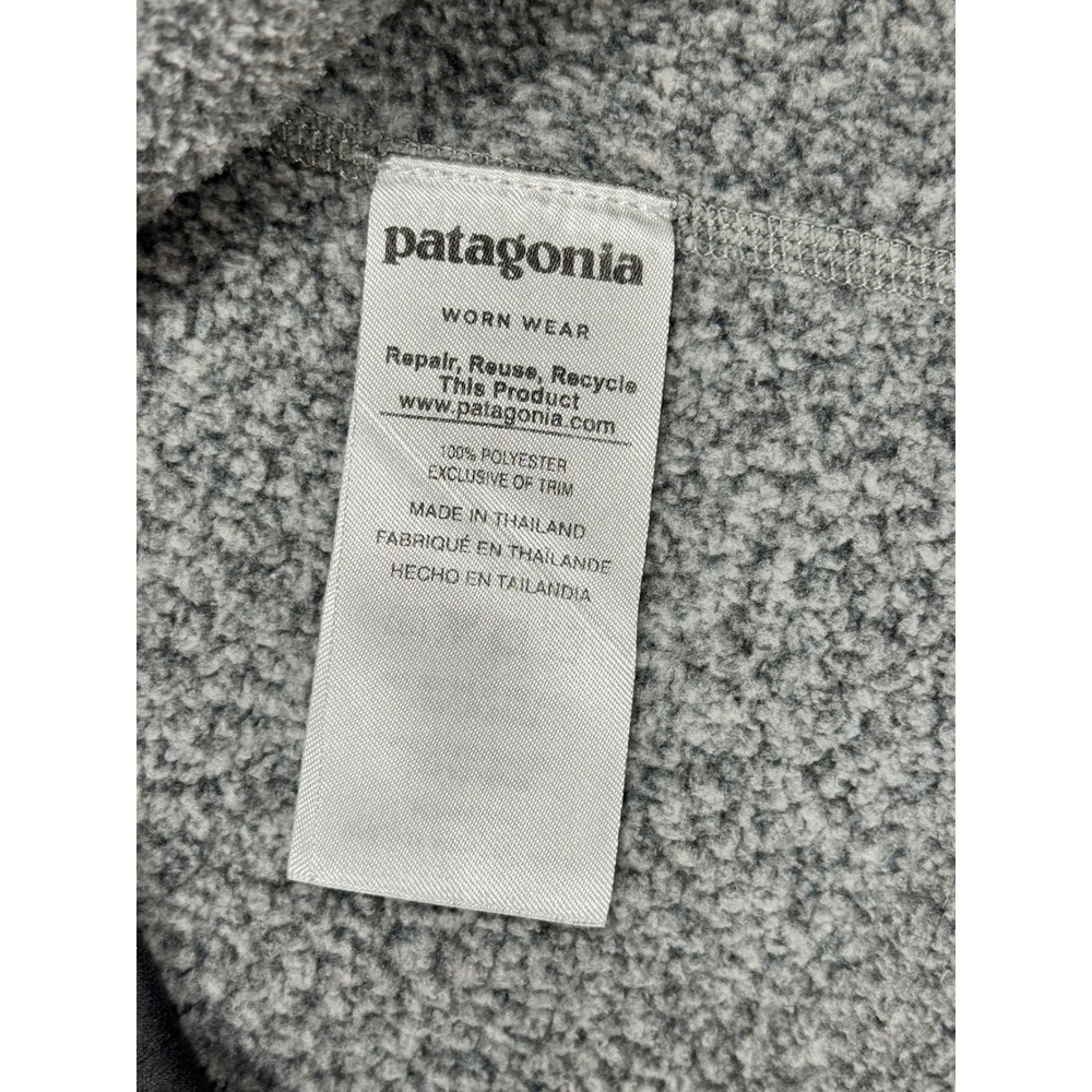Patagonia Better Sweater 1/4 Zip Fleece Pullover Mens Small Gray Knit 25522FA18 - Picture 6 of 9